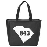 South Carolina 843 Area Code Zip Tote Bag