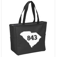 South Carolina 843 Area Code Zip Tote Bag