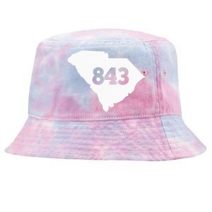 South Carolina 843 Area Code Tie-Dyed Bucket Hat