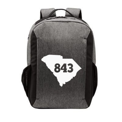 South Carolina 843 Area Code Vector Backpack