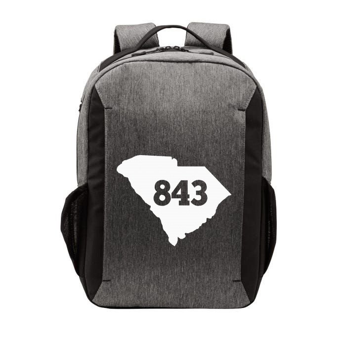 South Carolina 843 Area Code Vector Backpack