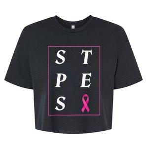 STPES Cancer Awareness  Mrs Robinson 3 Bella+Canvas Jersey Crop Tee