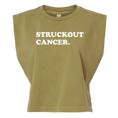 Struckout Cancer Awareness Walk Baseball For Men Women Garment-Dyed Women's Muscle Tee