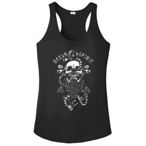 Skull Captain Anchor Ladies PosiCharge Competitor Racerback Tank