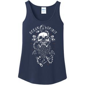 Skull Captain Anchor Ladies Essential Tank