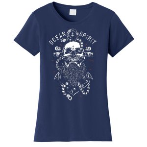 Skull Captain Anchor Women's T-Shirt