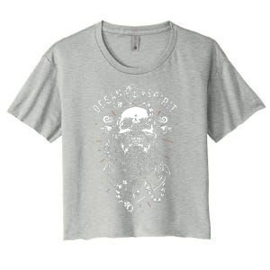 Skull Captain Anchor Women's Crop Top Tee