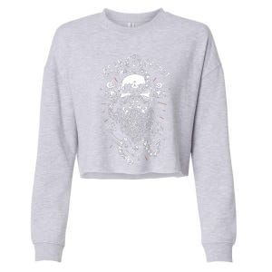 Skull Captain Anchor Cropped Pullover Crew