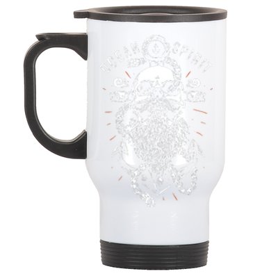 Skull Captain Anchor Stainless Steel Travel Mug