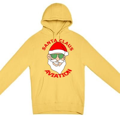 Santa Claus Aviation Meaningful Gift Premium Pullover Hoodie