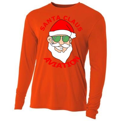 Santa Claus Aviation Meaningful Gift Cooling Performance Long Sleeve Crew