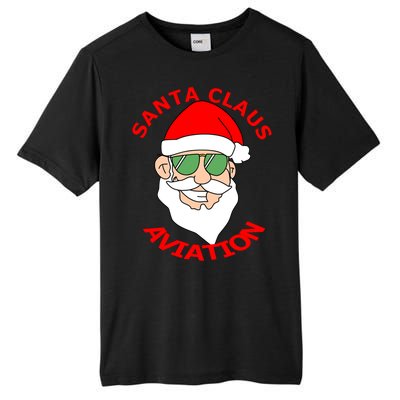 Santa Claus Aviation Meaningful Gift Tall Fusion ChromaSoft Performance T-Shirt