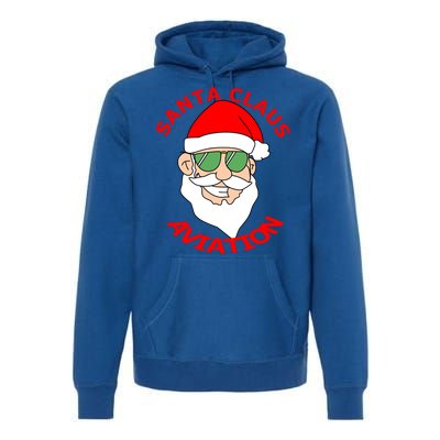 Santa Claus Aviation Meaningful Gift Premium Hoodie