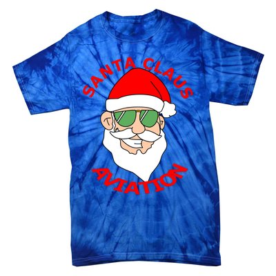 Santa Claus Aviation Meaningful Gift Tie-Dye T-Shirt