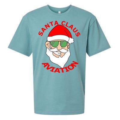 Santa Claus Aviation Meaningful Gift Sueded Cloud Jersey T-Shirt