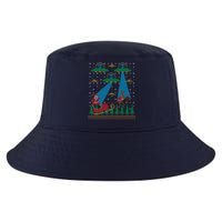 Santa Claus Alien Invasion Space Ufo Ugly Christmas Sweater Cool Comfort Performance Bucket Hat