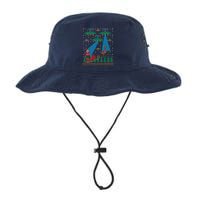 Santa Claus Alien Invasion Space Ufo Ugly Christmas Sweater Legacy Cool Fit Booney Bucket Hat