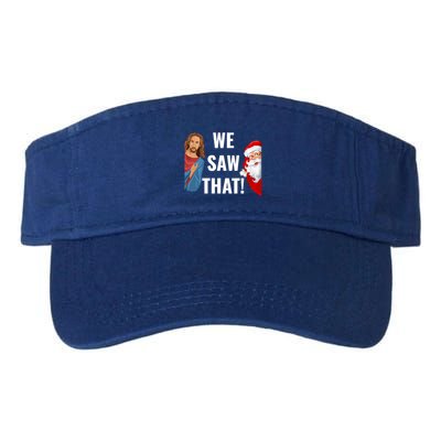 Santa Claus And Jesus Christ I Saw That Funny Christian Meme Gift Visor