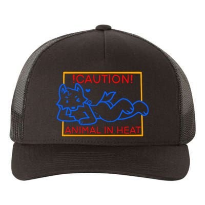 Steak Caution Animal In Heat Yupoong Adult 5-Panel Trucker Hat