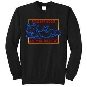 Steak Caution Animal In Heat Sweatshirt