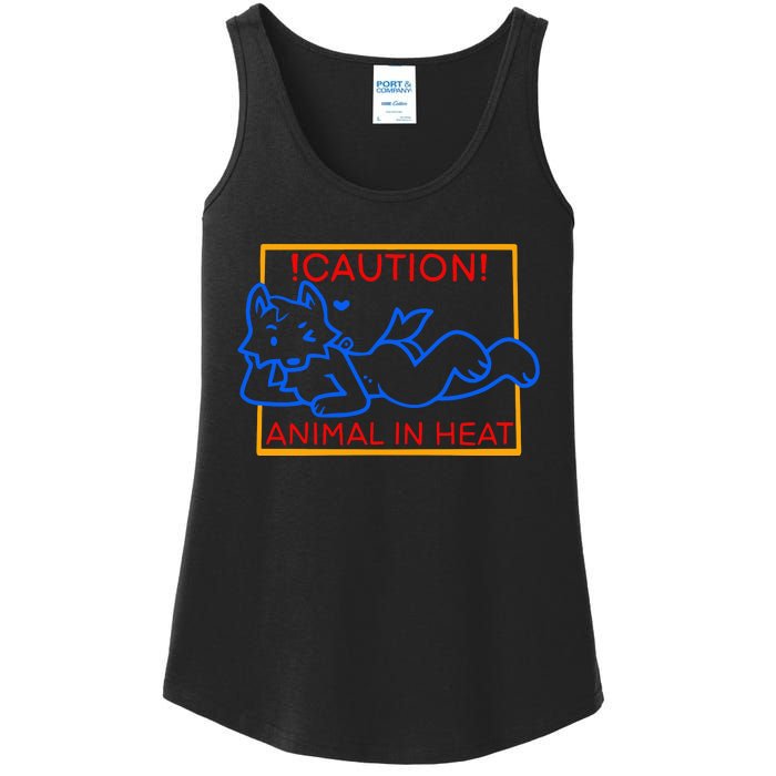 Steak Caution Animal In Heat Ladies Essential Tank