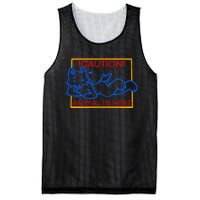 Steak Caution Animal In Heat Mesh Reversible Basketball Jersey Tank