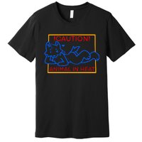 Steak Caution Animal In Heat Premium T-Shirt