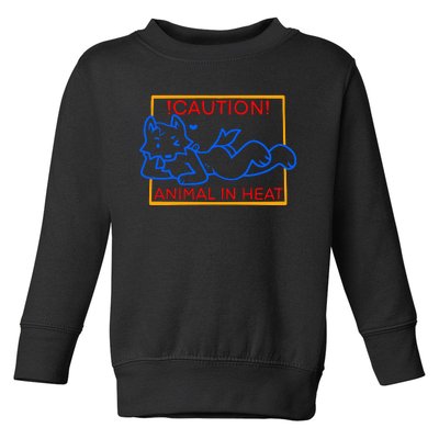 Steak Caution Animal In Heat Toddler Sweatshirt