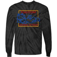 Steak Caution Animal In Heat Tie-Dye Long Sleeve Shirt