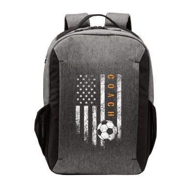 Soccer Coach American Flag Design Soccer Trainer Coaching Vector Backpack