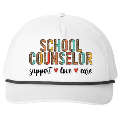 School Counselor Appreciation School Counseling Week Gift Snapback Five-Panel Rope Hat