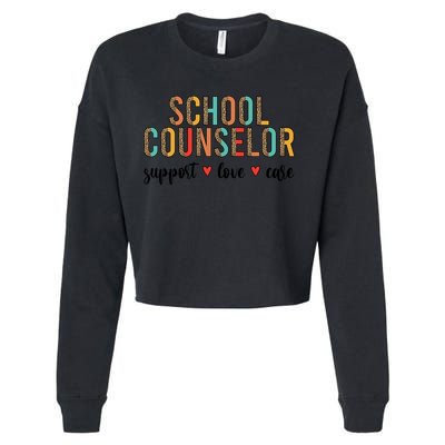 School Counselor Appreciation School Counseling Week Gift Cropped Pullover Crew