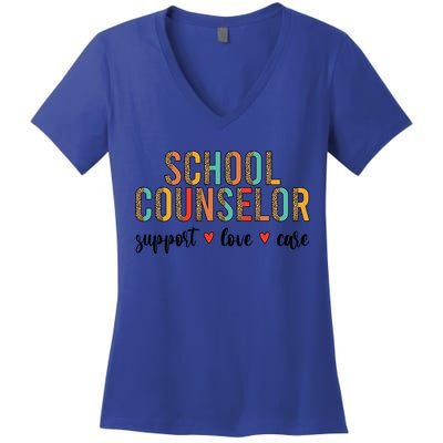 School Counselor Appreciation School Counseling Week Gift Women's V-Neck T-Shirt