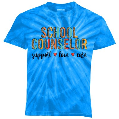 School Counselor Appreciation School Counseling Week Gift Kids Tie-Dye T-Shirt