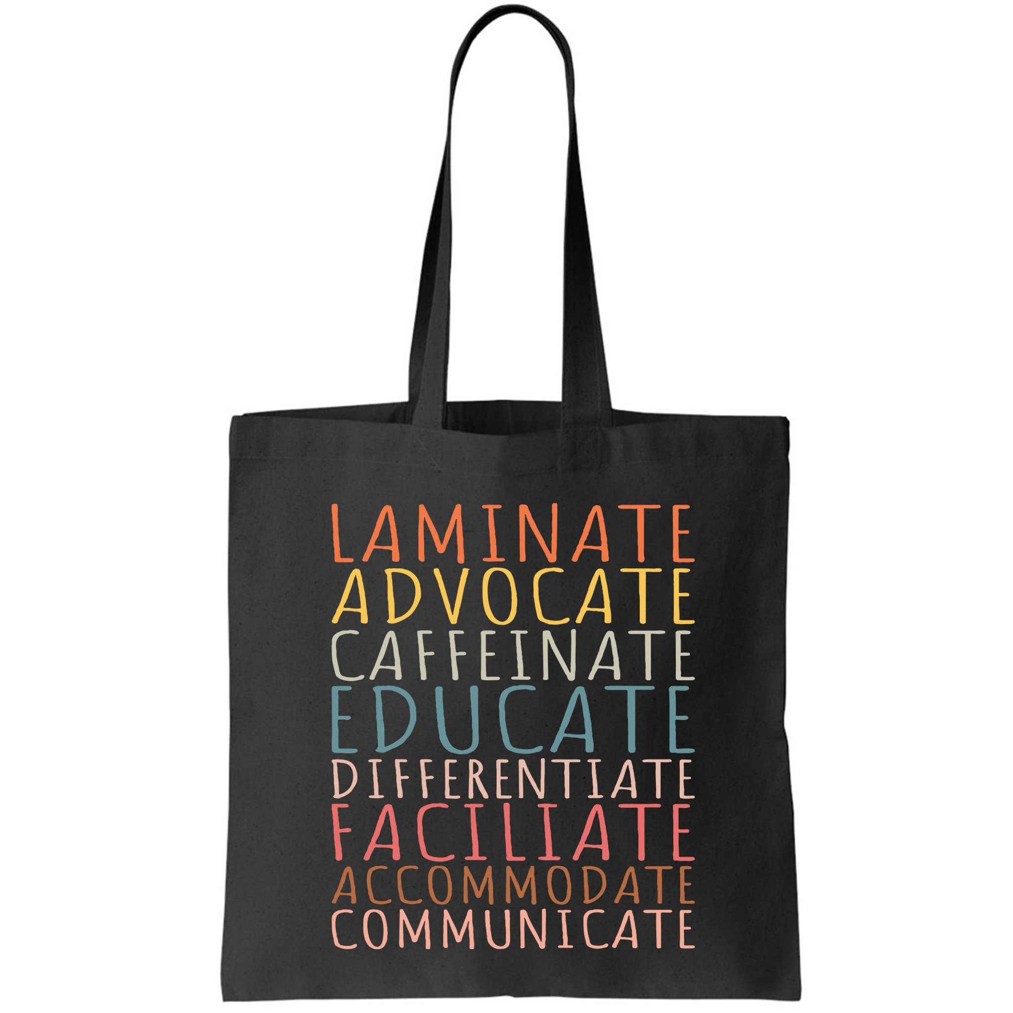 Sped Caffeinate Advocate Laminate Educate Teacher Bag