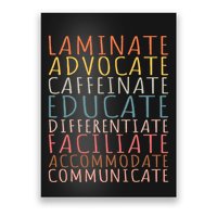 Sped Caffeinate Advocate Laminate Educate Teacher Poster