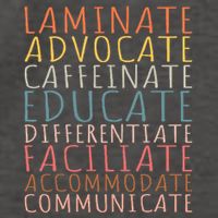 Sped Caffeinate Advocate Laminate Educate Teacher Vector Backpack