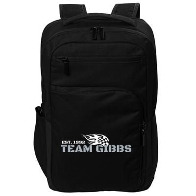 Stock Car Auto Racing Team Gibbs Est 1992 Novelty Athletic Gift Impact Tech Backpack