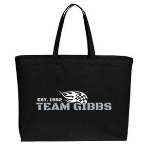 Stock Car Auto Racing Team Gibbs Est 1992 Novelty Athletic Gift Cotton Canvas Jumbo Tote