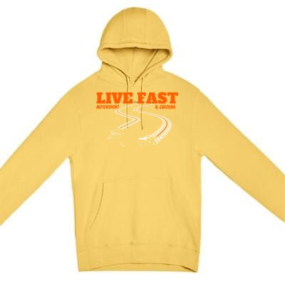 Stock Car Auto Racing Team Live Fast Novelty Athletic Meaningful Gift Premium Pullover Hoodie