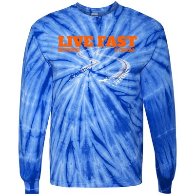 Stock Car Auto Racing Team Live Fast Novelty Athletic Meaningful Gift Tie-Dye Long Sleeve Shirt