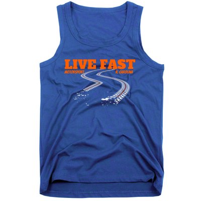 Stock Car Auto Racing Team Live Fast Novelty Athletic Meaningful Gift Tank Top