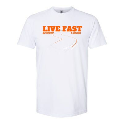 Stock Car Auto Racing Team Live Fast Novelty Athletic Meaningful Gift Softstyle CVC T-Shirt