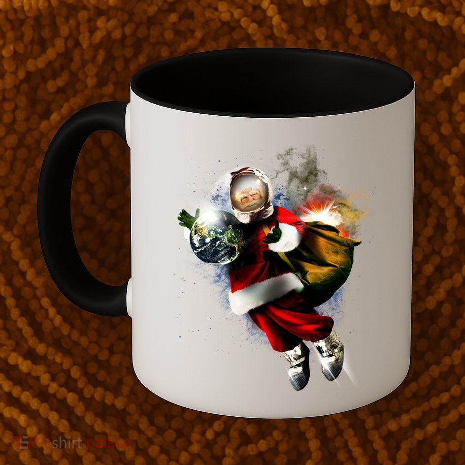 Santa Claus Astronaut In Space Mug