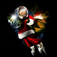 Santa Claus Astronaut In Space 16oz Travel Tumbler