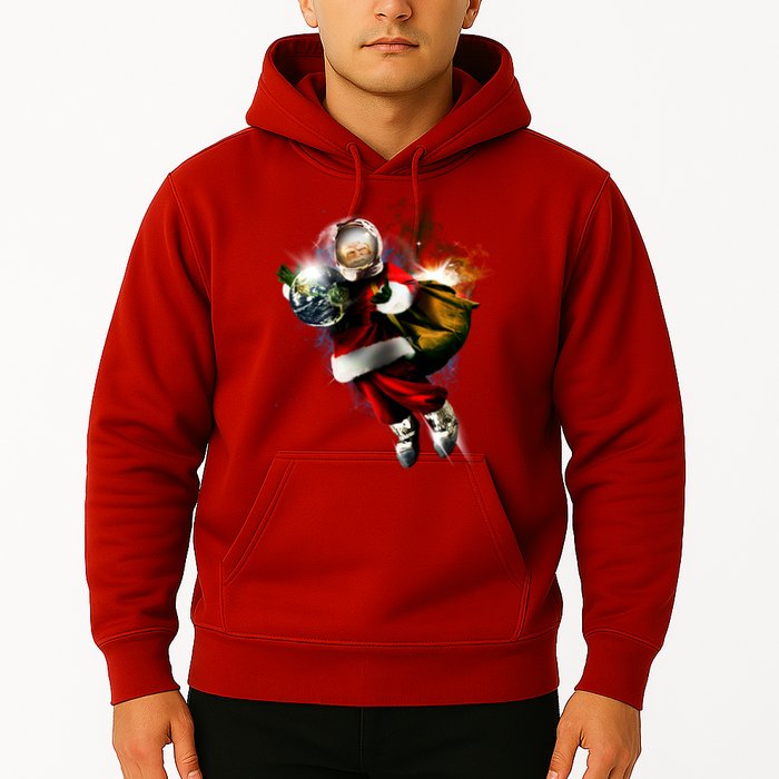 Santa Claus Astronaut In Space Hoodie