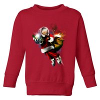 Santa Claus Astronaut In Space Toddler Sweatshirt