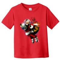 Santa Claus Astronaut In Space Toddler T-Shirt