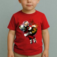 Santa Claus Astronaut In Space Toddler T-Shirt