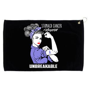 Stomach Cancer Awareness Stomach Cancer Warrior Unbreakable Gift Grommeted Golf Towel